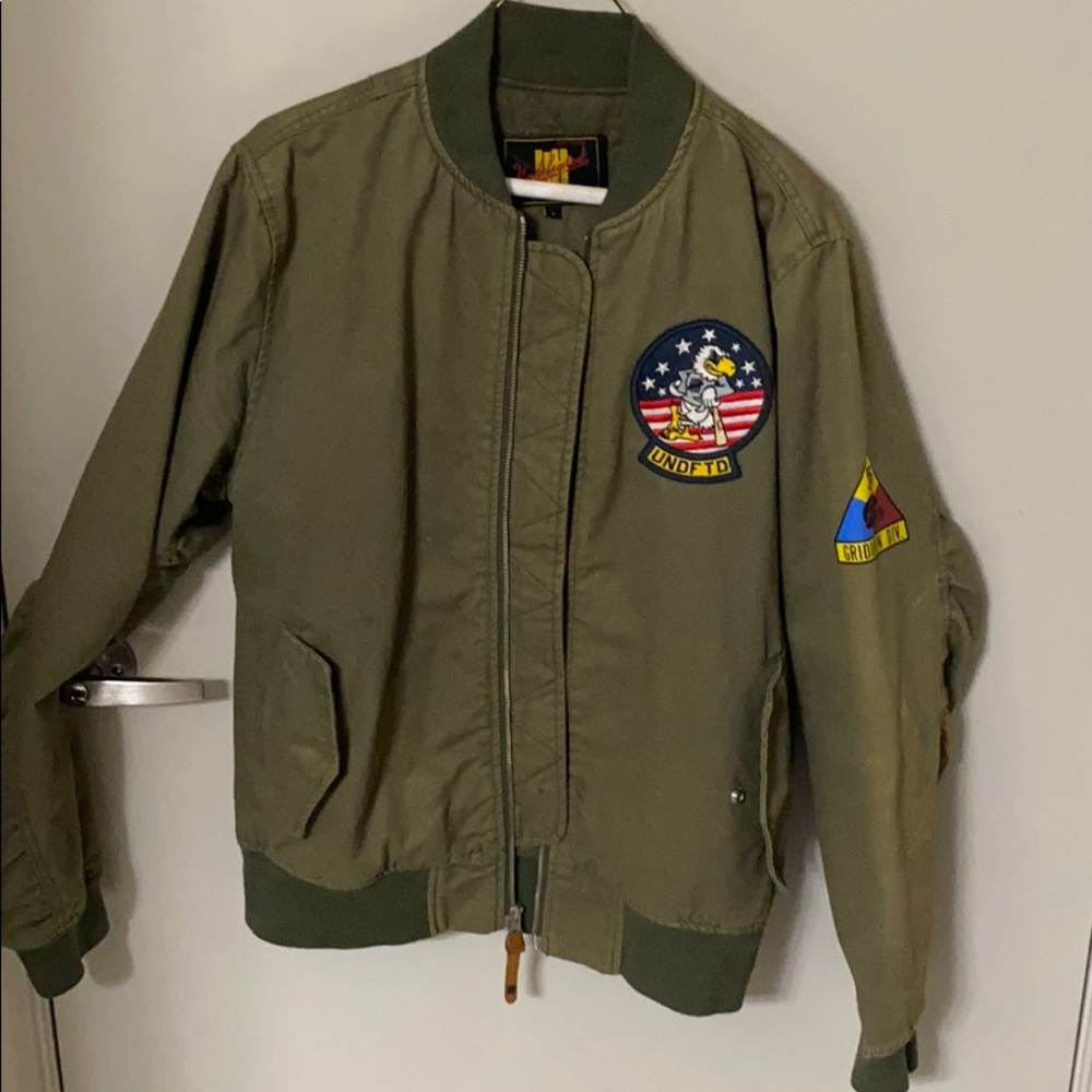 Undefeated green bomber jacket